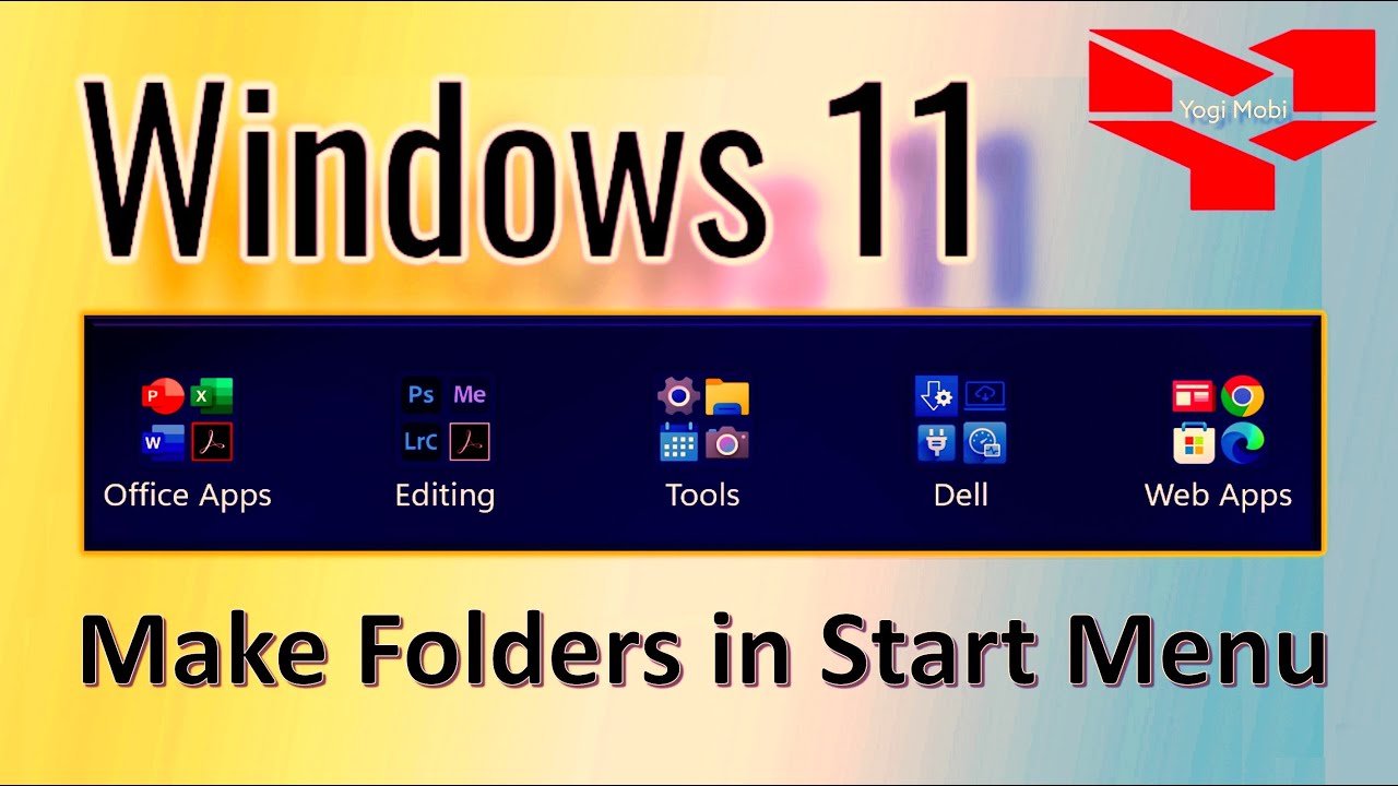 How to Make Folders in Windows 11 Start Menu #windows #windows11 # ...