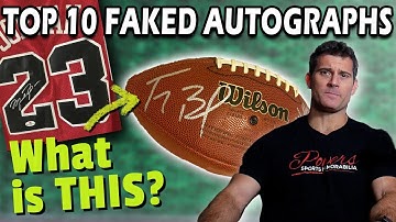 Top 10 FAKED Sports Autographs - Don