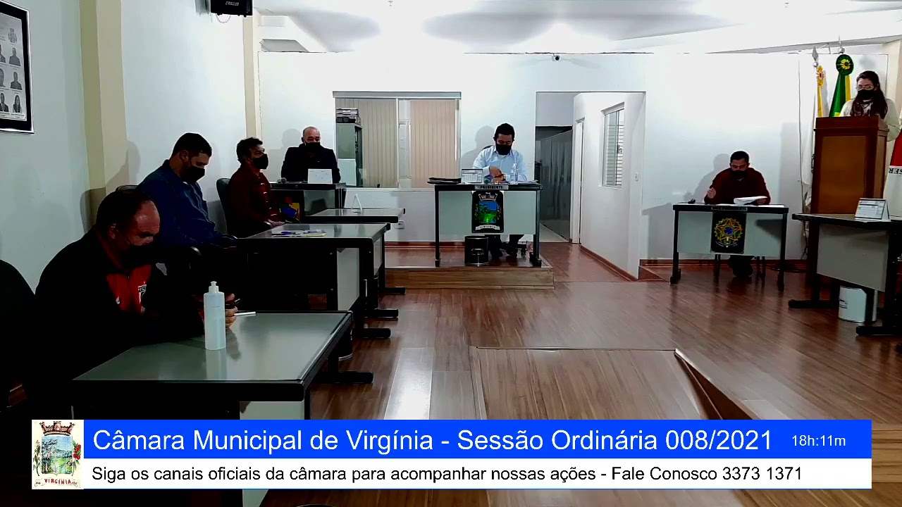 Câmara Municipal de Virgínia Sessão Ordinária 008/2021