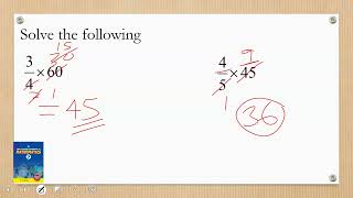 Fraction of a giving quantity  Pg 134