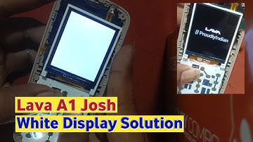 Lava Lf1001 White Display Problem || Lava  a1 josh white display jumper solution 