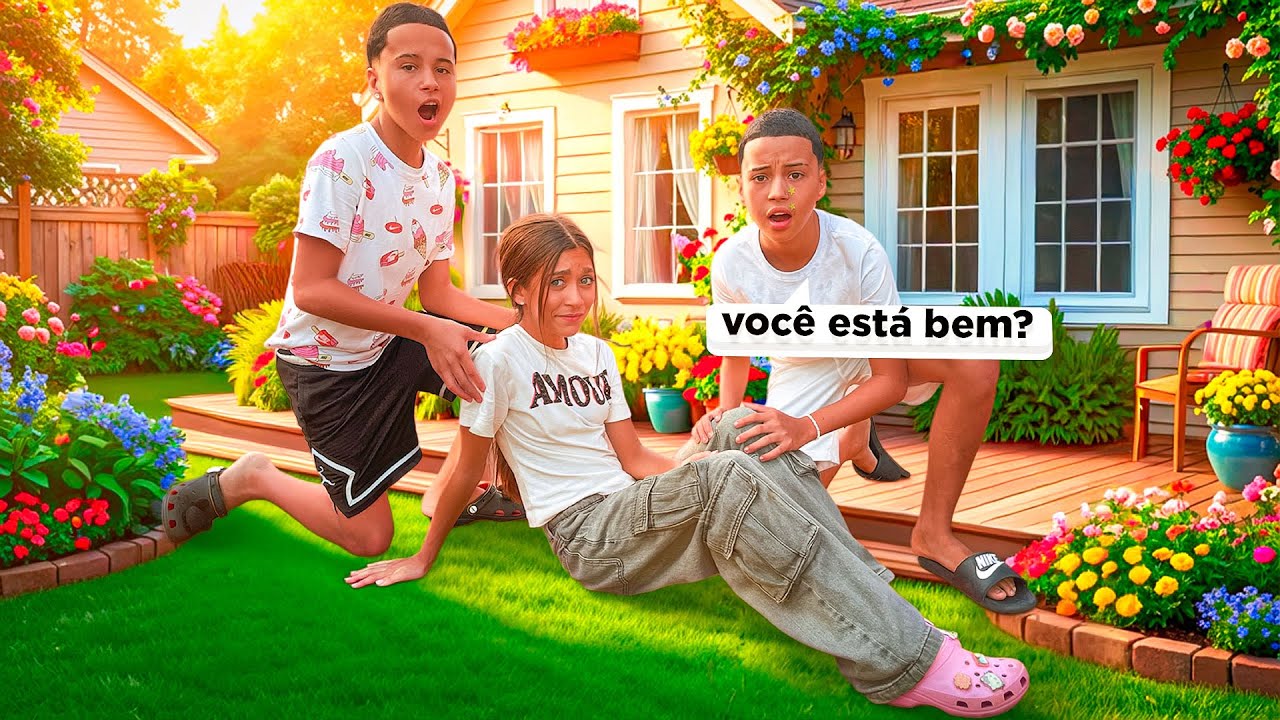 OS GÊMEOS ANTÔNIO E JP SALVARAM A SOPHIA QUE SE MACHUCOU •Antônio e JP•