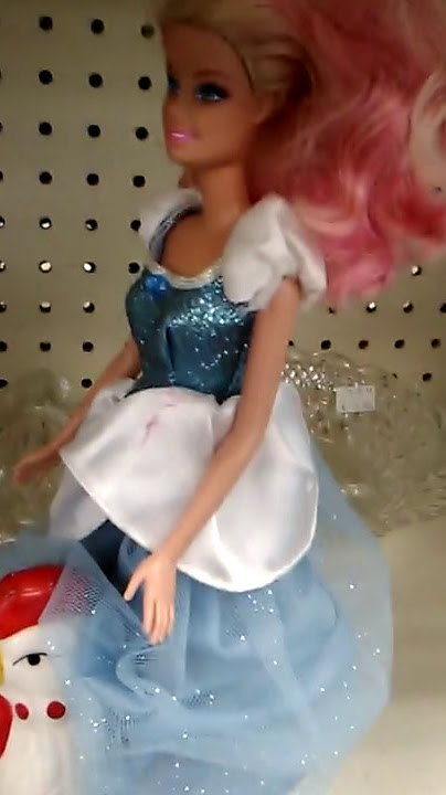 White girl barbie rides giant cock