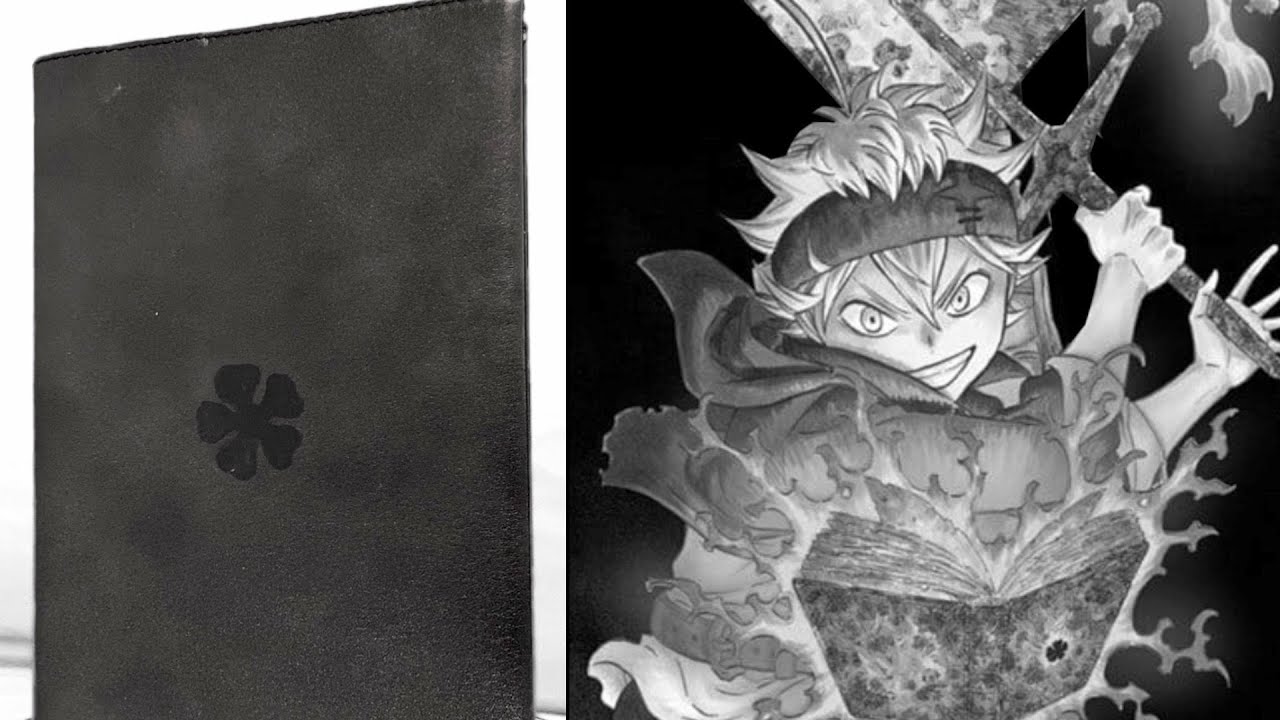 アスタのグリモワールを本格皮加工で再現してみた ブラッククローバー Youtube