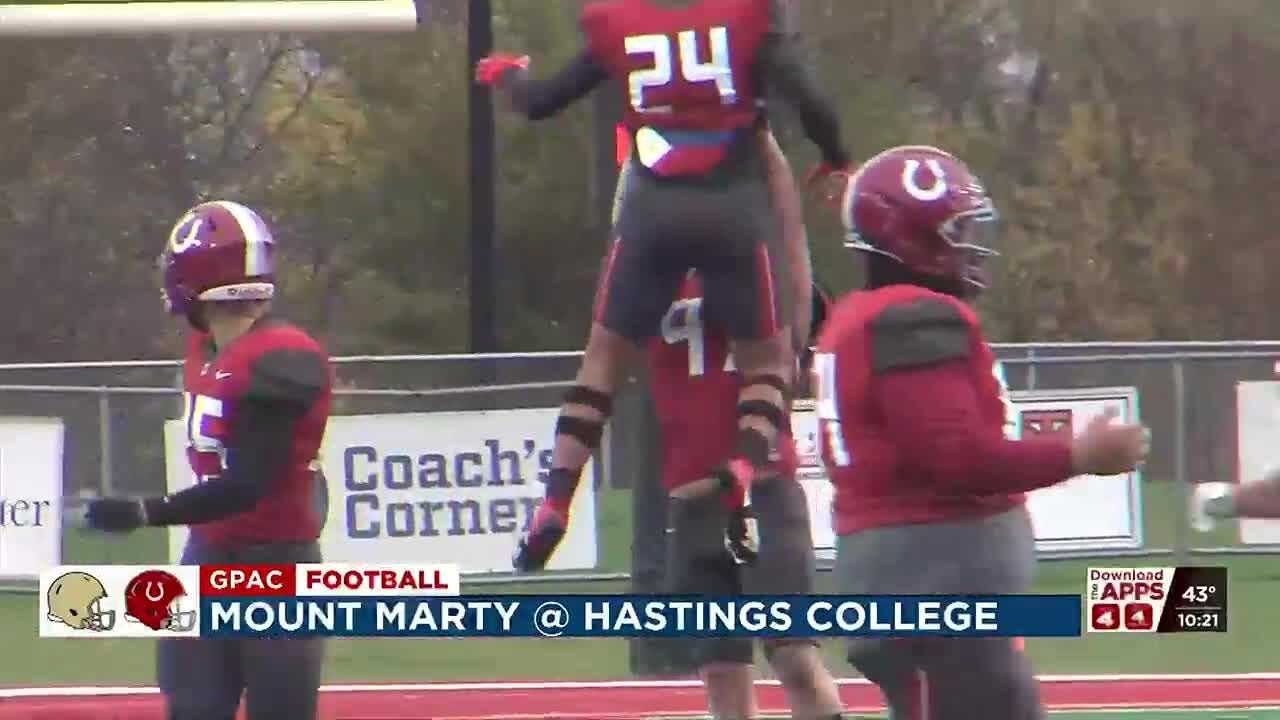 Hastings College football falls in season finale against Mount Marty