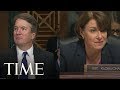 Kavanaugh Apologizes To Sen. Klobuchar After Asking If She Had Ever Been Blackout Drunk | TIME
