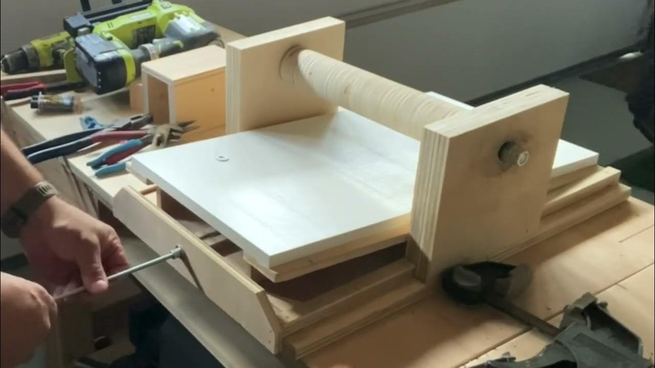 DIY Drum Sander Build Powered By a Drill YouTube