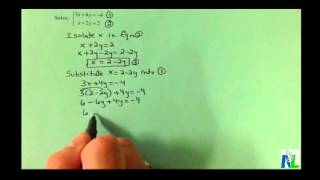 Solving Linear Systems by Substitution Part 3