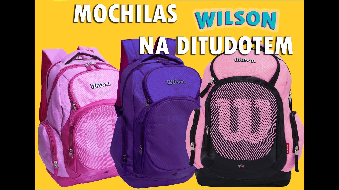 MOCHILA FEMININA WILSON 3 CORES E VÁRIOS BOLSOS GRANDE | LOJA DITUDOTEM