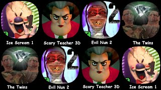 Ice Scream 1, Scary Teacher 3D, Evil Nun 2, The Twins .........