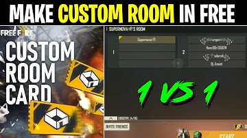 🔥How To Create 1 vs 1 Custom Room In Free Fire Clash Squad 2023🔥Create 1vs1 Custom Room In Free Fire