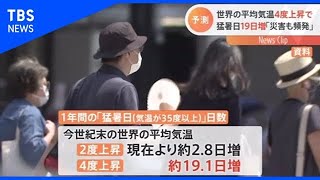 気温4度上昇で猛暑日19日増、非常に激しい雨2.3倍に【Nスタ】