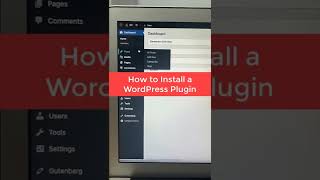 How To Install A WordPress Plugin: The Quick & Easy Way #shorts