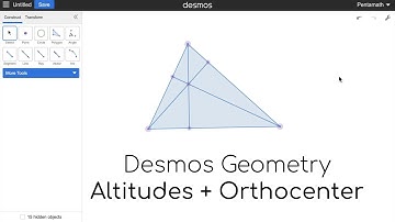 Desmos Geometry: Altitudes + Orthocenter