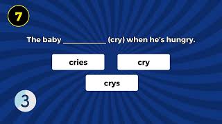 Simple Present Exceptions Master the 3rd Person Singular with This Quiz