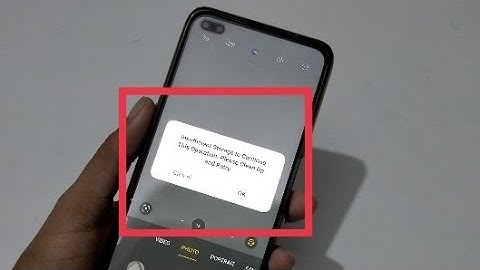 insufficient storage to continue this operation please clean up and retry,camera problem