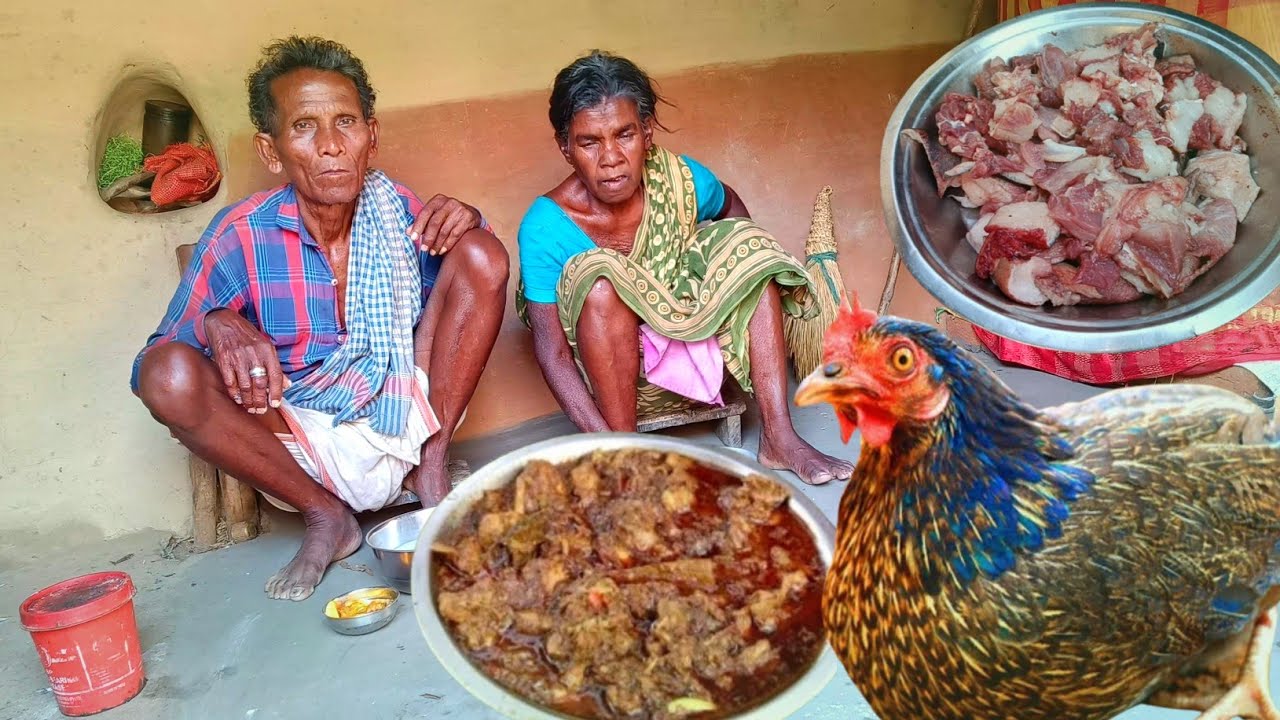 how to cook rural grandma & grandpa COUNTRY CHICKEN CURRY for their ...