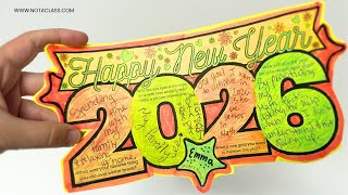 New Years 2026 Goal Setting Craft Activity | Back from Winter Break Activities
