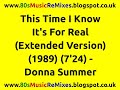 This Time I Know It S For Real Extended Version Donna Summer Pete Hammond Remixes 80s Club mp3