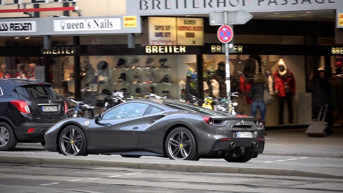 Ferrari 488 Gtb Red And Grey Colour - Youtube