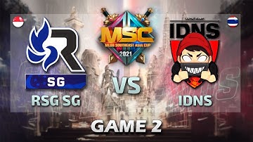 RSG SG vs IDNS [GAME 2] [English] MSC Group Stage Phase 1 - Day 1 | MLBB Southeast Asia Cup 2021
