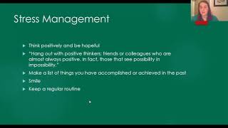 Success Skills Workshop Series: Stress Management, Test Taking Strategies, Memory/Concentration