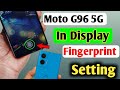 How to Set Display Fingerprint Lock in Moto G96 5G/Fingerprint Lock kaise lagaye motorola mobile me