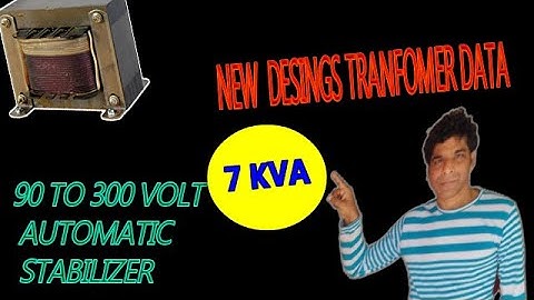 NEW DESIGN 90VTO 300V TRANSFORMER DATA IN HINDI|USE DIGITAL KIT 7 KVA AUTOMATIC STABILIZER DATA