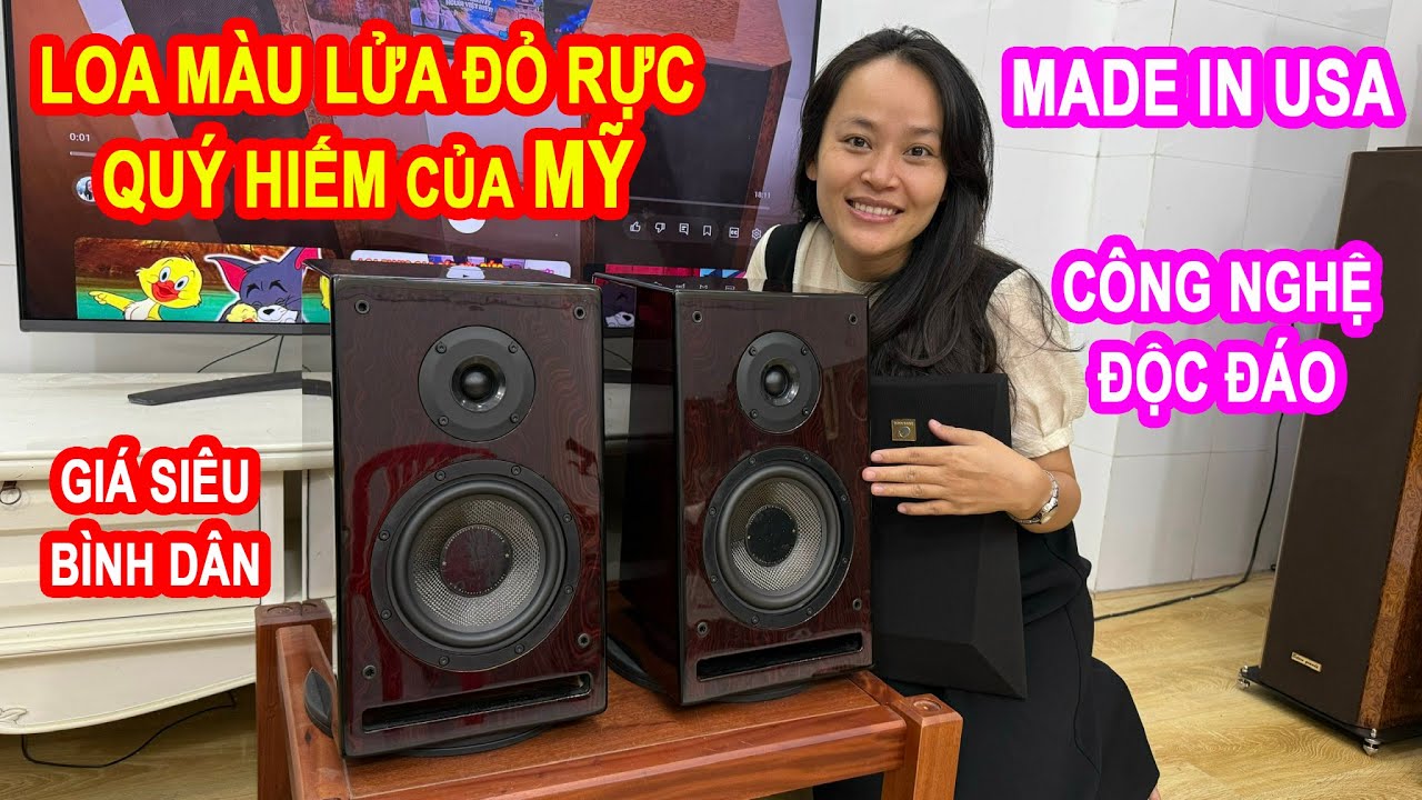 LẦN ĐẦU GẶP TRONG ĐỜI Loa MỸ Made in USA Cấu hình cao MÀU LỬA SIÊU SANG Hyperion HWS 586 QUÁ RẺ