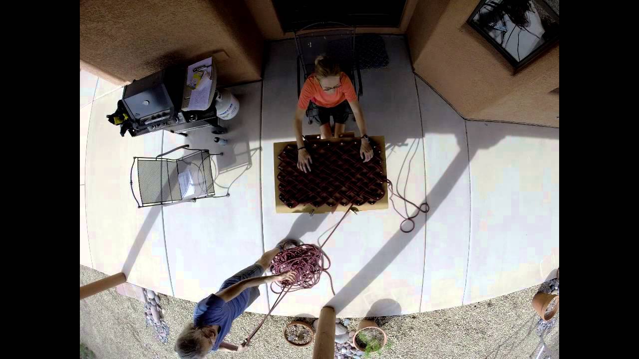 Weaving a Climbing Rope Rug YouTube