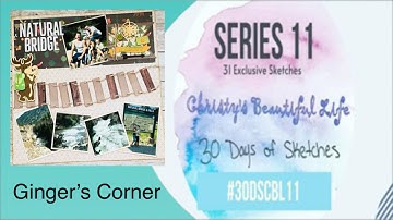 #30DSCBL11 | Day TEN | Scrapbooking Layout | Outdoor Layout