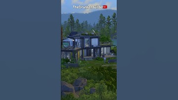 Modern Container Home 🏗️ #Shorts - The Sims 4 (No CC)