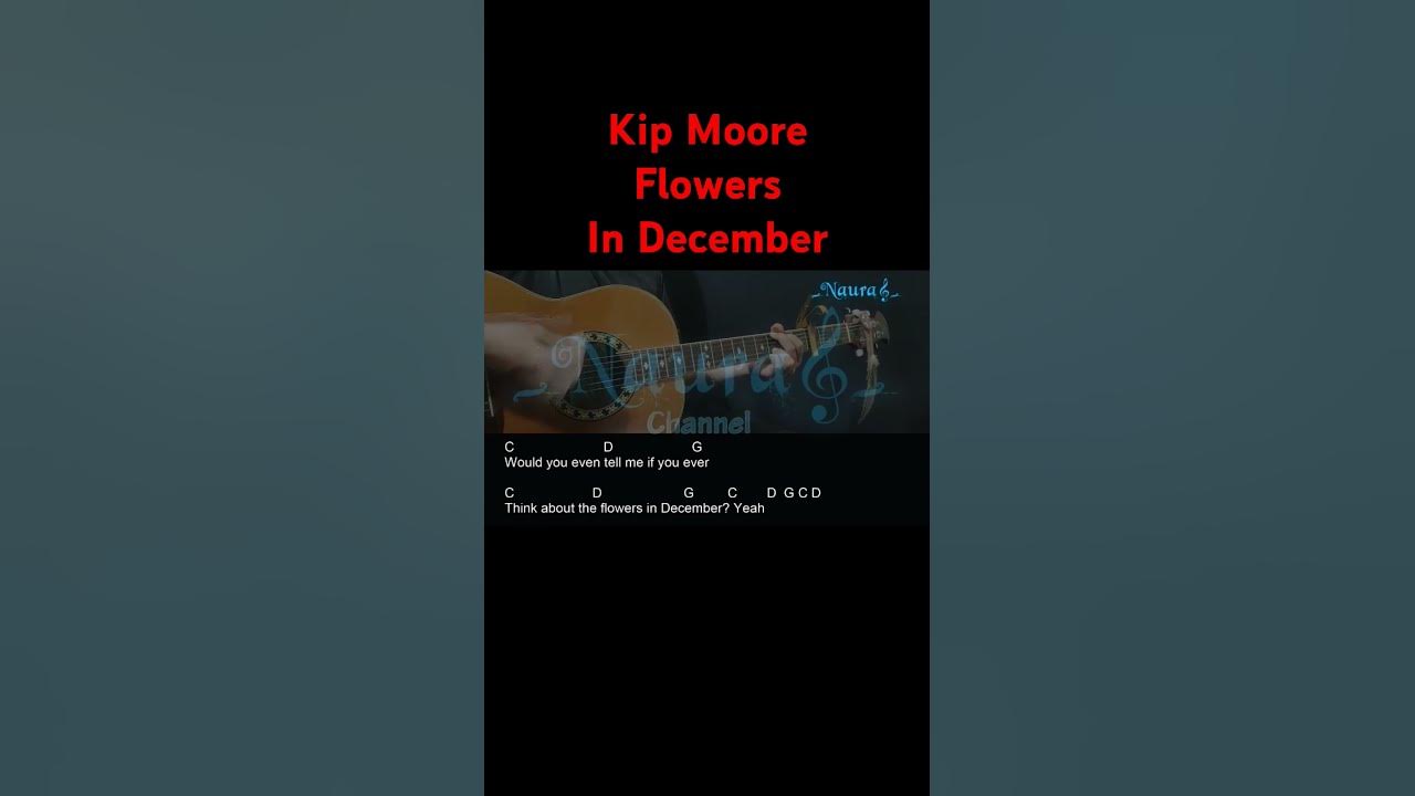 Kip Moore - Flowers In December Guitar Chords Lyrics #shorts