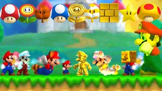 New Super Mario Bros 2 - All Power-Ups