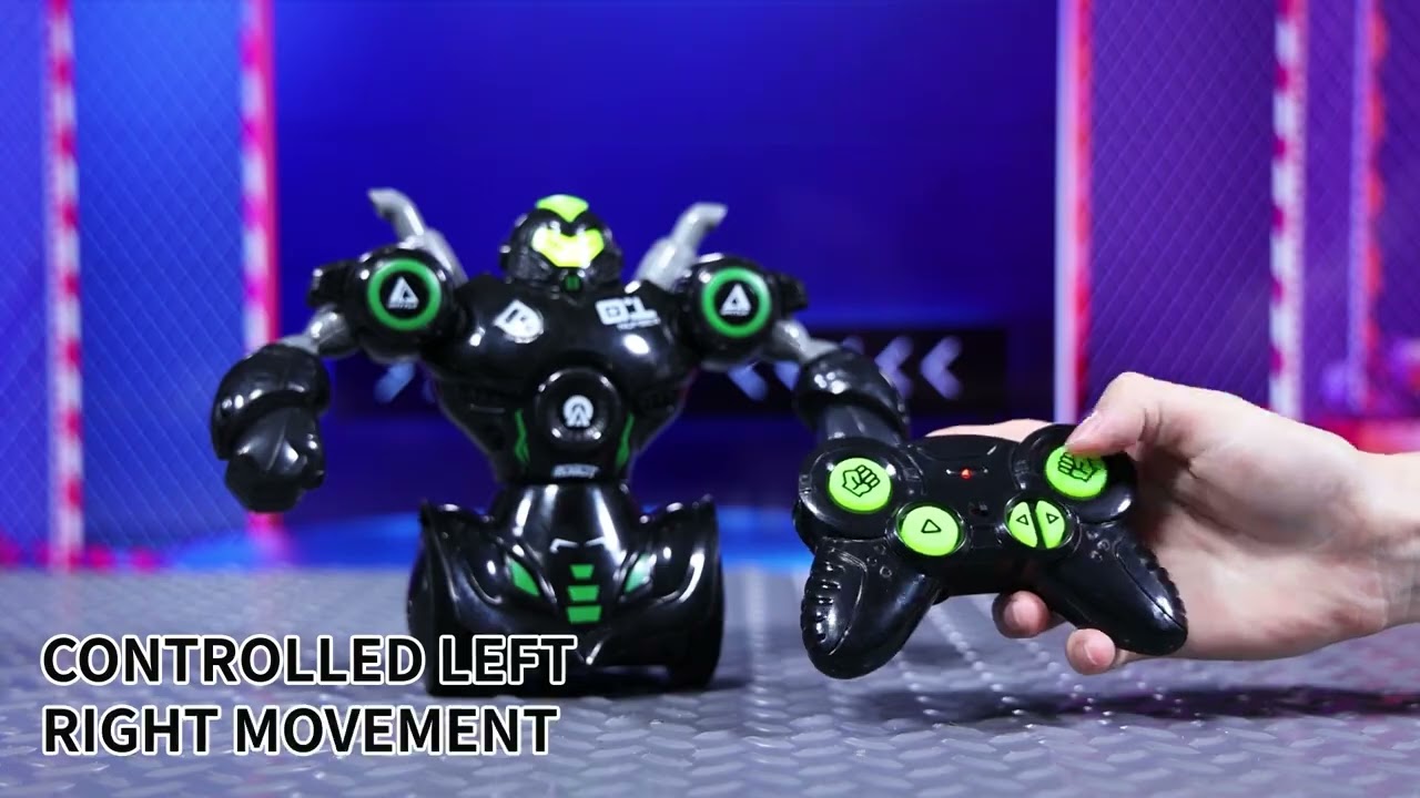 Set de Lupta cu 2 Roboti cu Telecomanda Lumina & Sunet < Robot cu