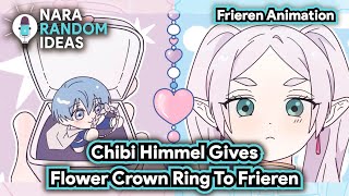 Frieren Fan Animation: Chibi Himmel Give Flower Crown Ring To Frieren [Himmel x Frieren] #frieren