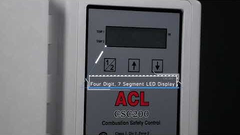 ACL CSC 200 Burner Management Systems/Combustion Safety Controller