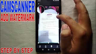 ✅ How To Add A Watermark In Camscanner 🔴 screenshot 5