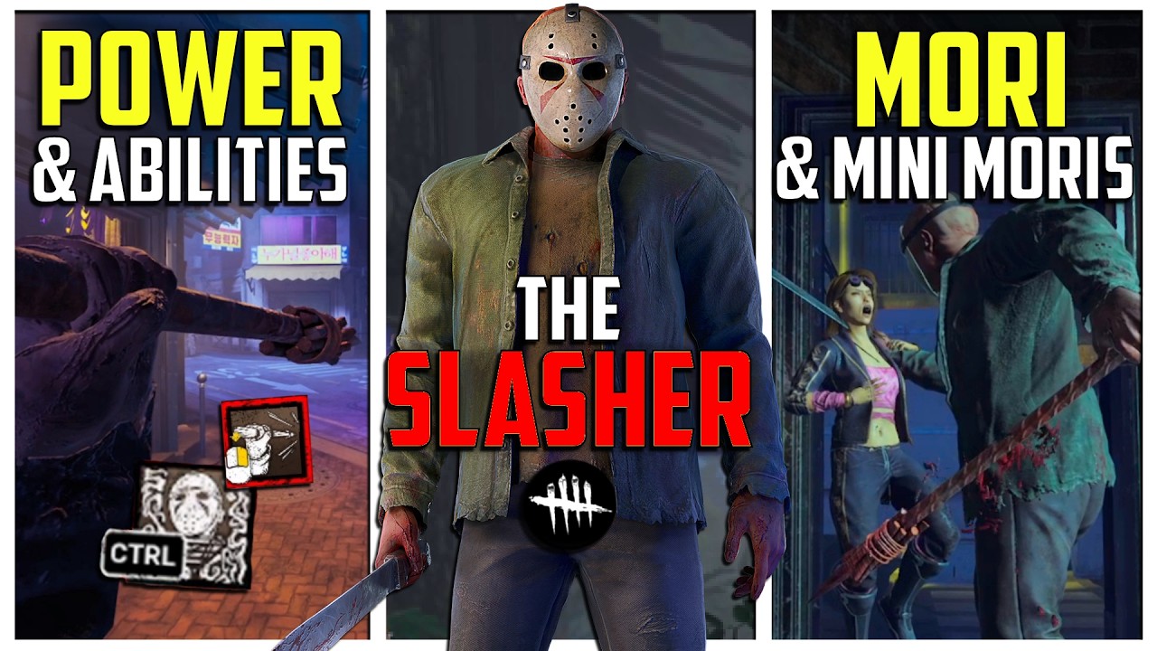 New Killer: Jason (The Slasher) Gameplay & Moris! (Dead by Daylight)