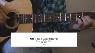 Jeff Beck&#39;s Greensleeves transcription and video