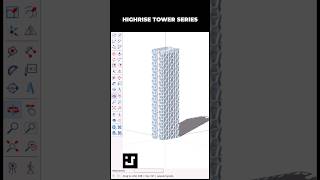 Learn to model curved skyscrapers in SketchUp #SketchUp #3DModeling #architecture  #Shorts