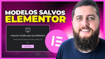 Como Importar, Salvar e Exportar Templates .json no Elementor | Modelos de Páginas