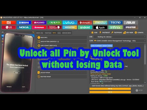 How to unlock Pin vivo Y81i (1812) by Unlock Tool without losing Data