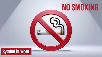 How to insert No smoking symbol in Word