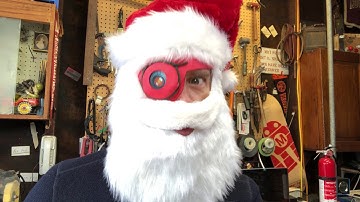 Cyberpunk Santa TFT Gizmo Eye + CPB @adafruit @johnedgarpark #adafruit