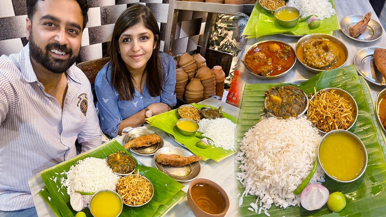 রবিবারের Lunch, স্বাধীন ভারত হিন্দু হোটেল | মটন কষা, মাছের মাথা পুঁইশাক | হাতিবাগনে শপিং 