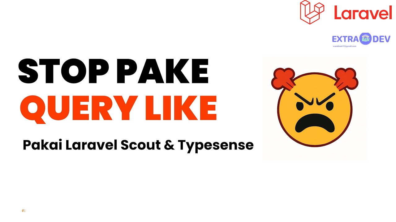 Stop Pakai LIKE! Laravel Scout + Typesense Lebih Cepat - YouTube