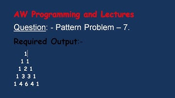 Pattern Problem 7 | PASCAL