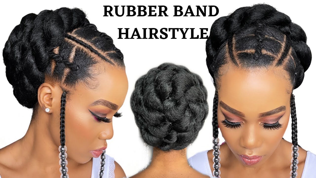 21 Creative Rubber Band Hairstyles You Need To Try Now. - honestlybecca |  Peinados, Peinados naturales cortos, Peinados para pelo crespo