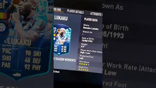 92 TOTS Moments LUKAKU Fifa 23 Ultimate Team